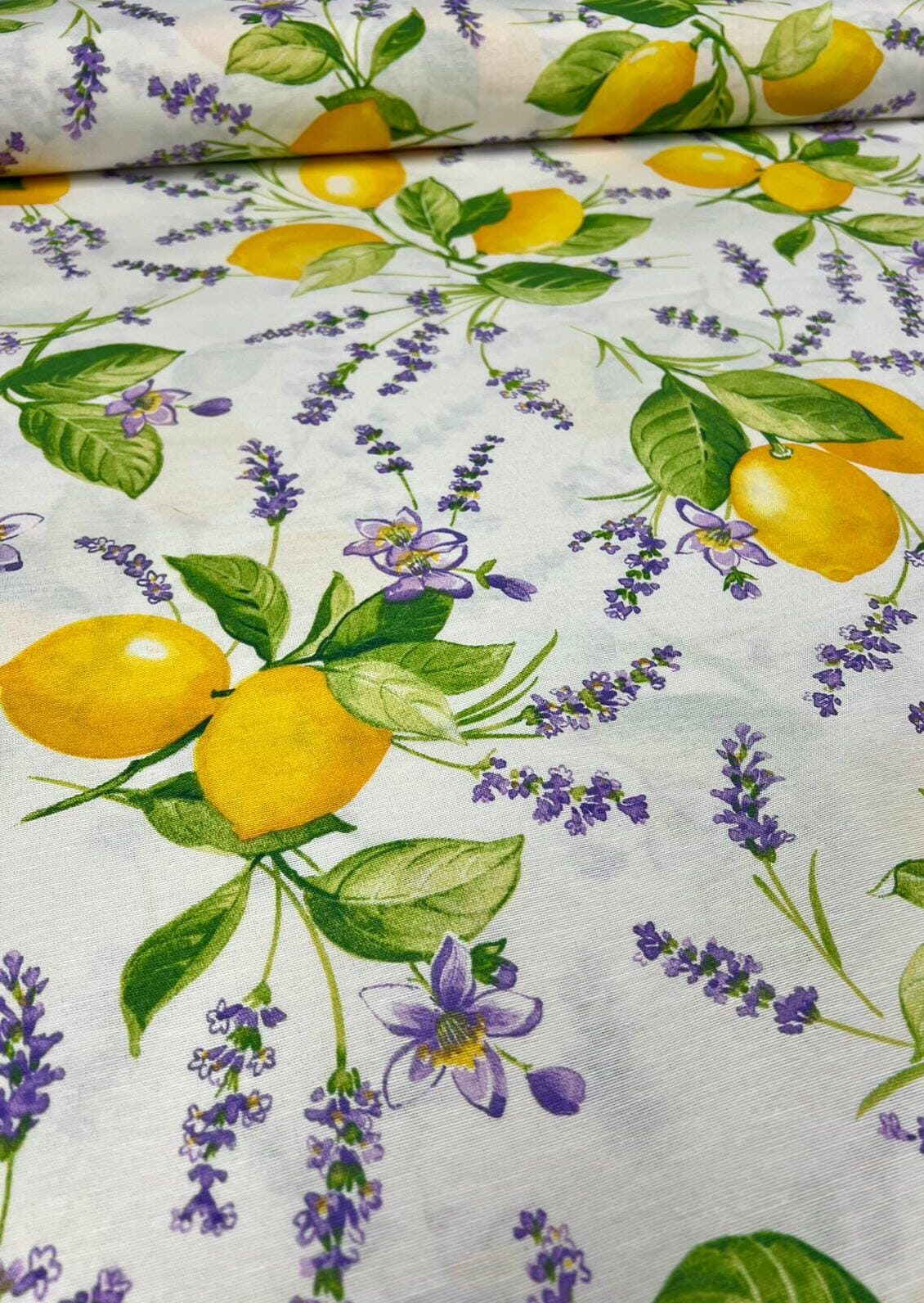 Material pentru fața de masă cu Lămâi