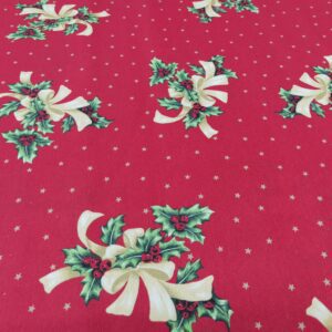 Țesătură din bumbac Roșu Fundă