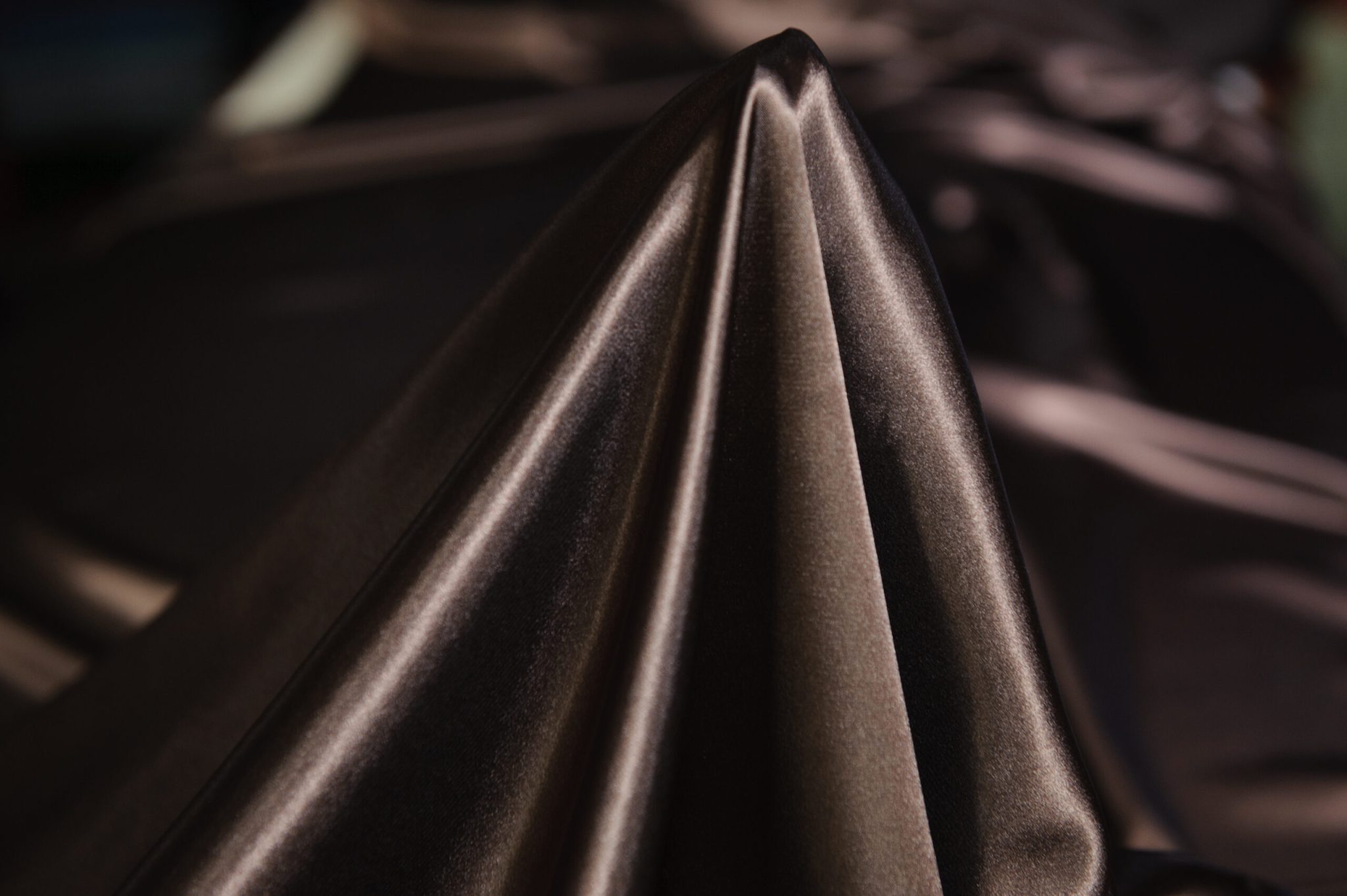 Satin Elastic Maro Închis - imagine 2