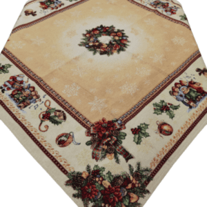 Față de masă Crem cu Bej 100 cm x 100 cm