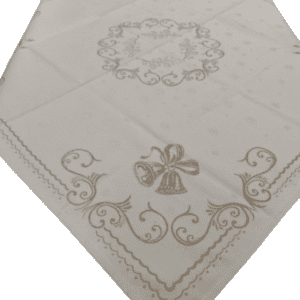 Față de masă Auriu cu Globuri 100 cm x 100 cm