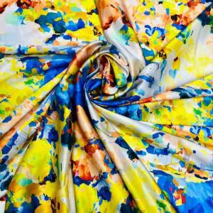 Mătase imprimată Multicoloră