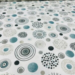 Material pentru fața de masă cercuri abstracte