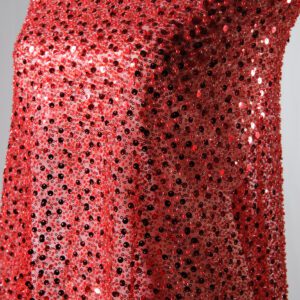 Broderie Roșie cu Perle, mărgele și Paiete