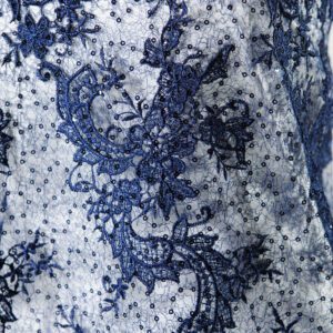 Dantelă brodată Bleomarin cu Paiete