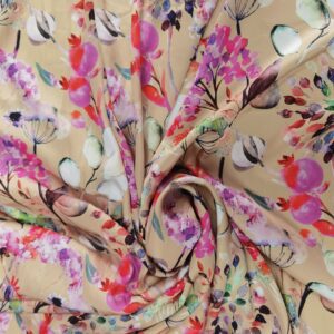 Mătase imprimată Multicoloră