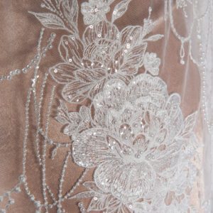 Broderie Alba cu Perle