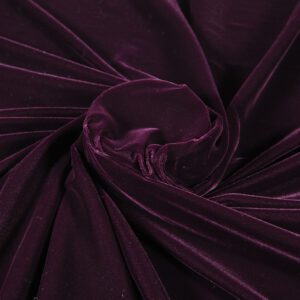 Catifea mov prună pe fir de mătase naturală