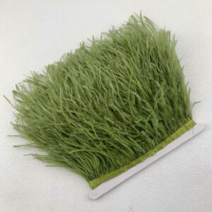 Bandă pene struț Verde kaki