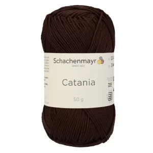Fir Catania Schachenmayr, pentru croșetat și tricotat, Maro, 50 g