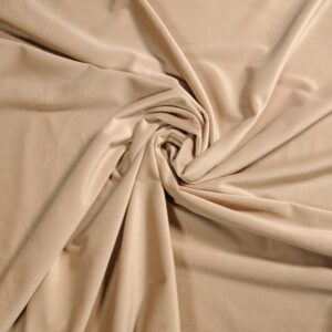 Draperie din Catifea simplă Bej alună