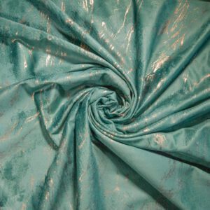Draperie din catifea Verde cu inserții aurii