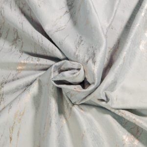 Draperie din catifea Gri cu inserții aurii