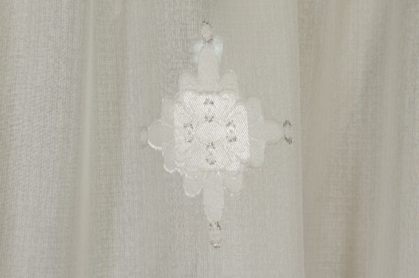 Perdea Ivory floare, romb