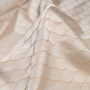 Draperie Crem cu romburi