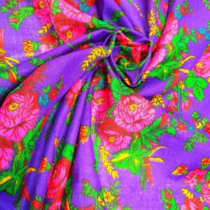 Țesătură pentru port popular mov cu spic