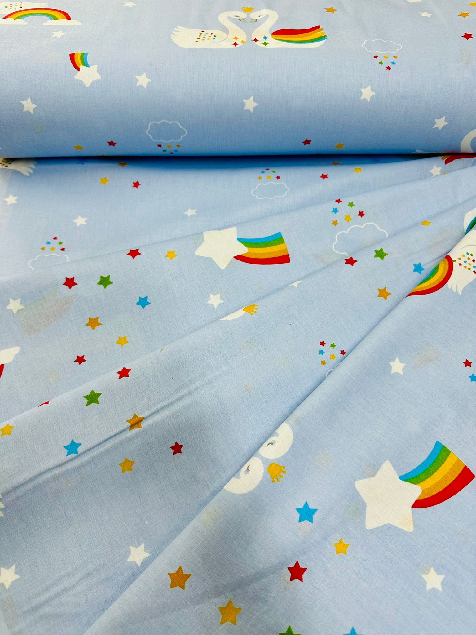 Bumbac Satinat curcubeu