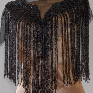 Bolero pe tulle negru