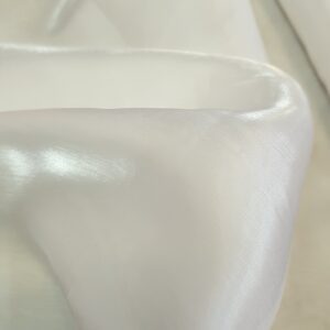 Voal organza creponat - Alb