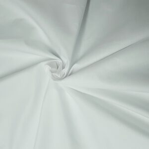Poplin subțire, fin din bumbac Alb