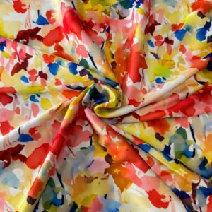 Mătase imprimată Galbenă