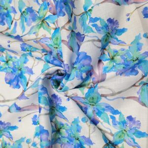 Țesătură imitație de in ,imprimat 019