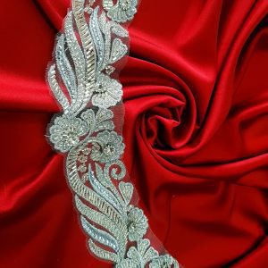 Bandă decorativă argintie 5 cm