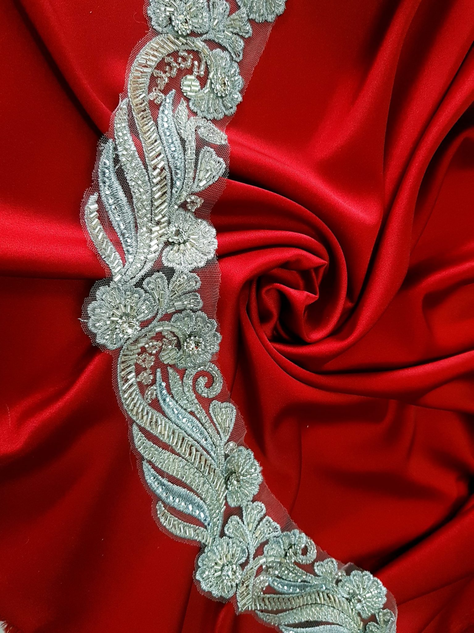 Bandă decorativă argintie 5 cm