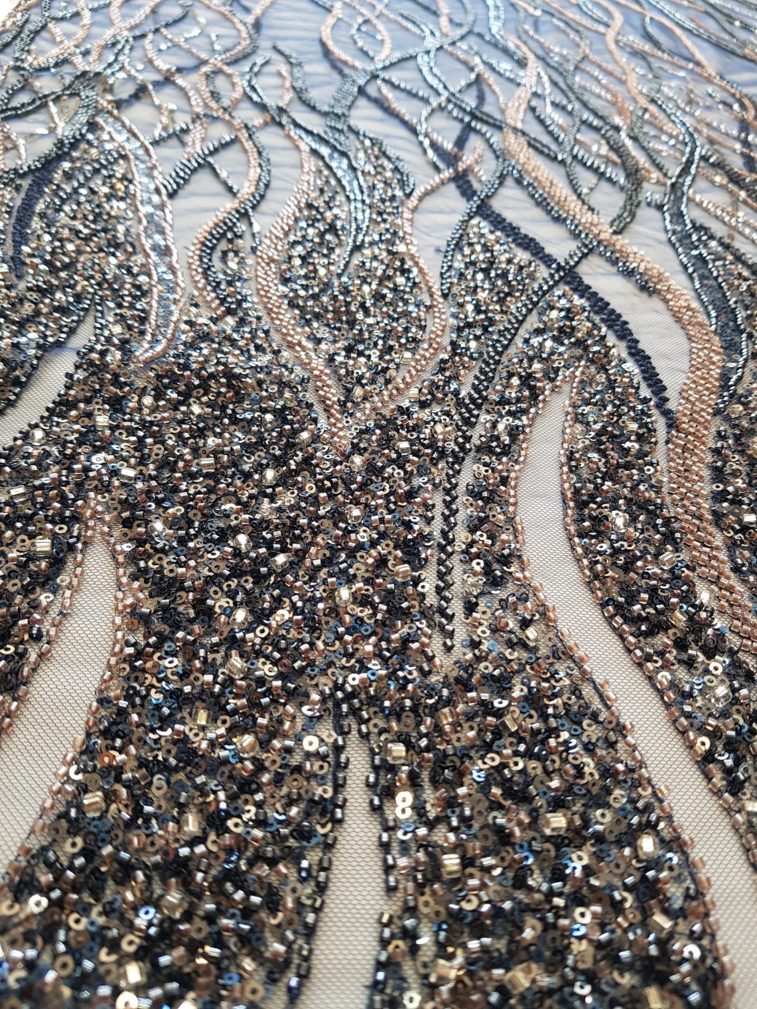 Broderie pe tull bleomarin - imagine 2