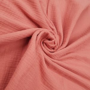 Muselină din bumbac cărămiziu