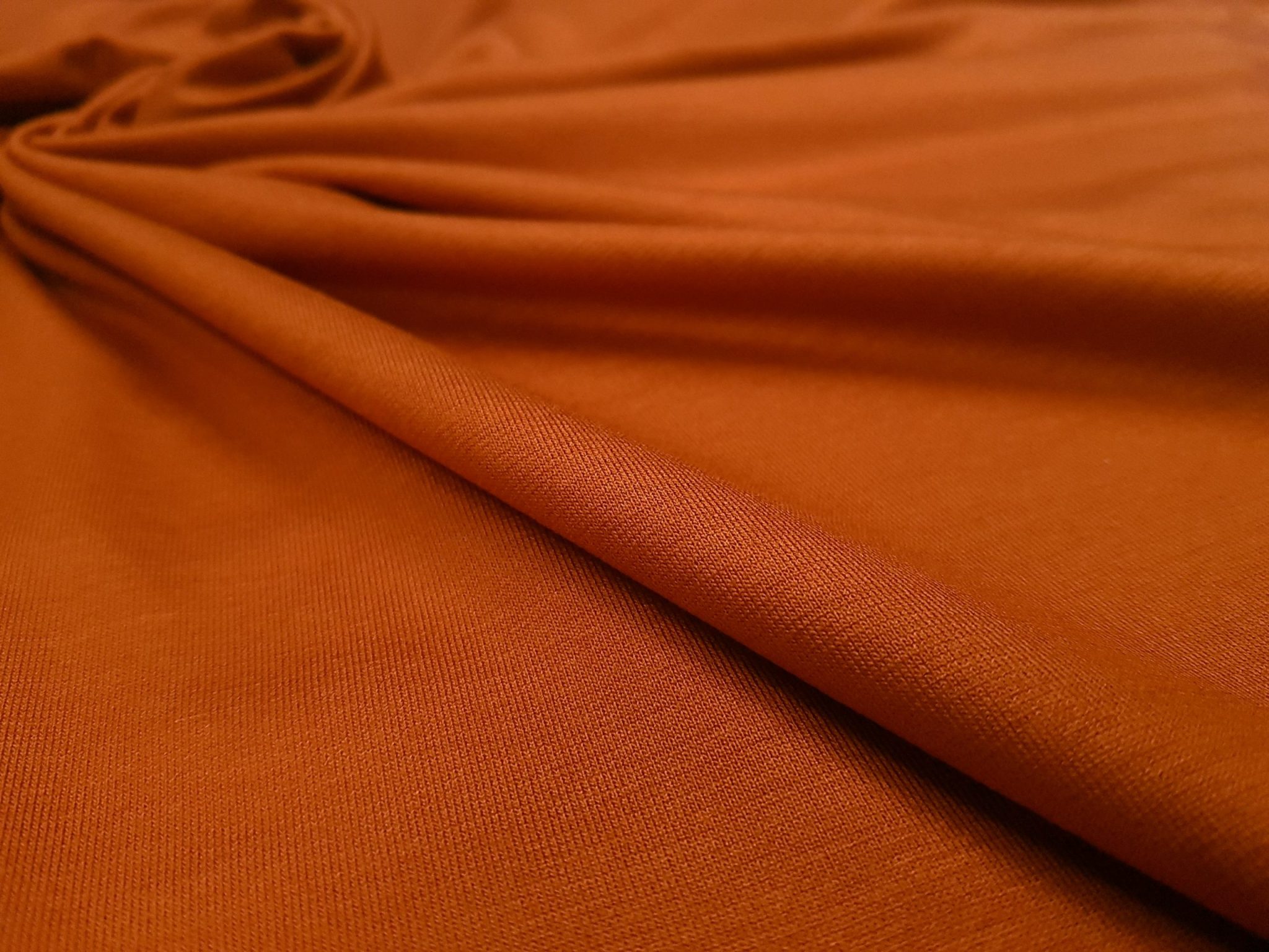 Bumbac cu elastan cărămiziu - imagine 2