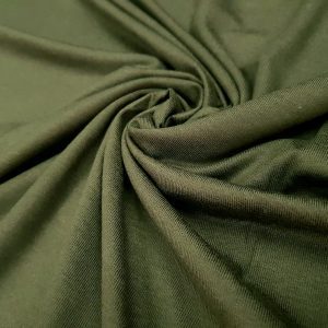 Bumbac cu elastan verde kaki