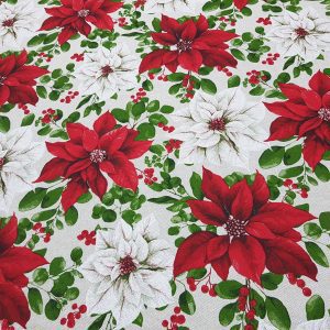 Țesătură din bumbac pentru față de masă Crăciuniță