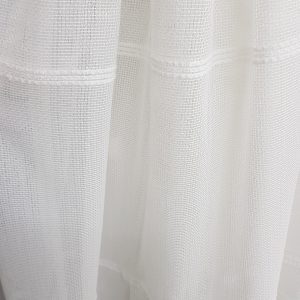 Perdea ivory tip in cu inserții argintii