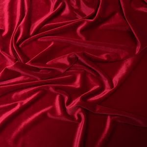 Catifea elastică roșie